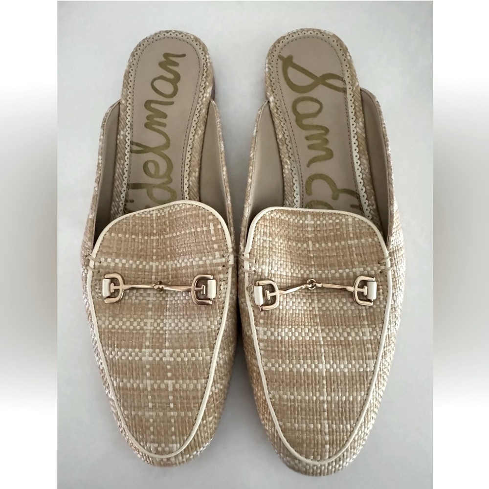 Size 7 Sam Edelman Linnie Mule Natural Raffia-hardly worn.